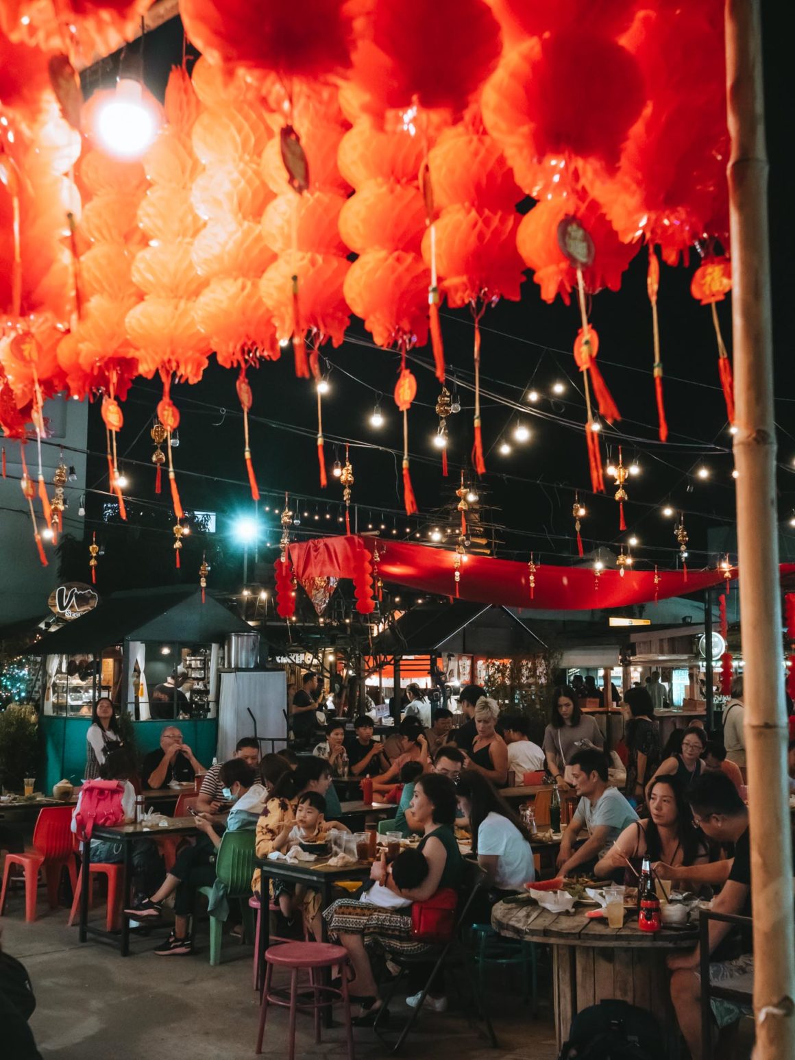 Night market lanternes Chiang Mai