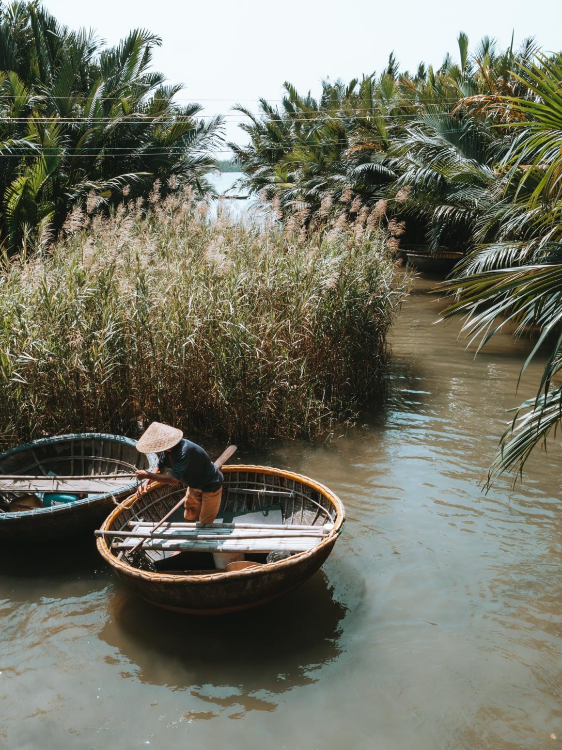 Panier bateau forêt bambou